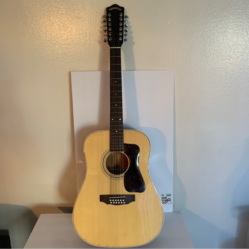Nashville N30D-12 Acoustic Guitar Natural Made in Japan